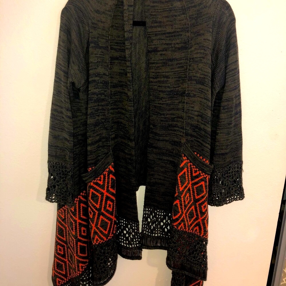 Oversized wrap sweater